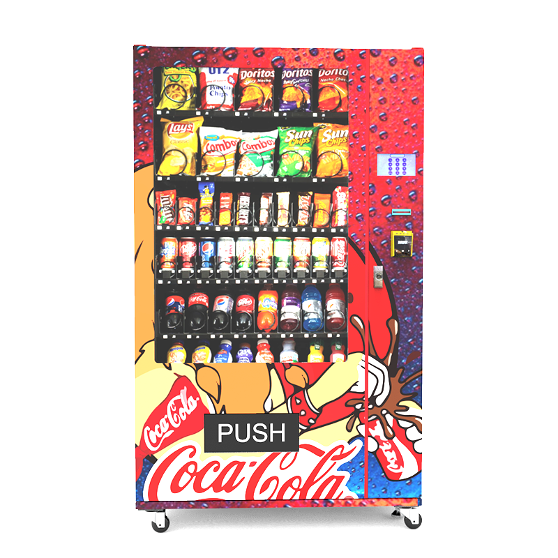 Zhongda Hot selling snack beverage refrigerator vending machine for foods and drinks