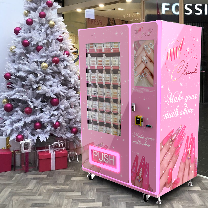 Electronic touch screen lashes vending machine with advertising screen eyelash vending machines