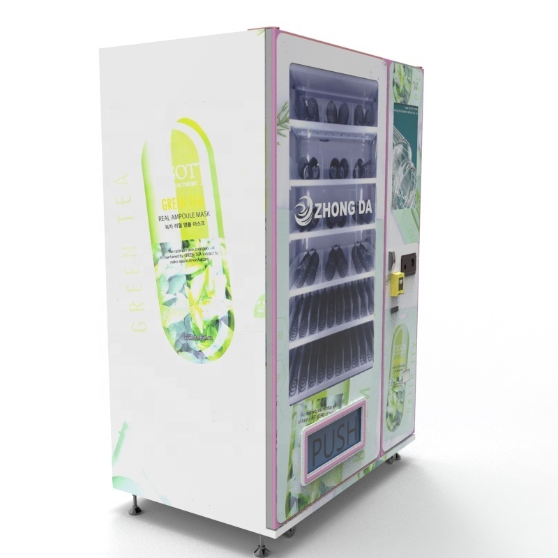 Vending Machine Make Up Nail Polish Eye Lash QR Payment LCD Screen Beauty Vending Machine Video Booth Japan