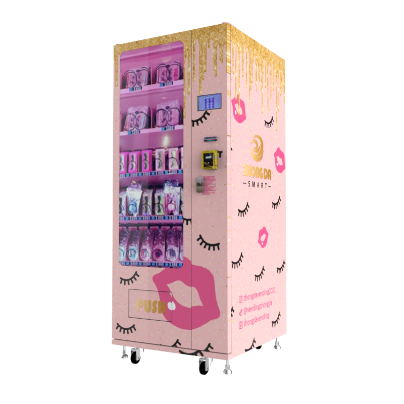 Easy control slim size mini vending machine lashes vending machine