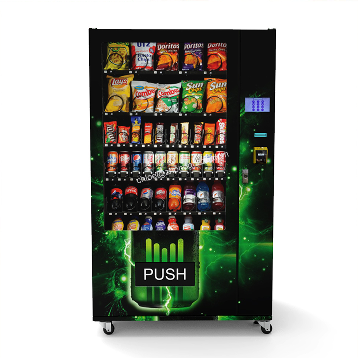 Germany sale Zhongda Factory Free Automatic Customized Cold Drink Vending Machine Refrigerator Vending Machine