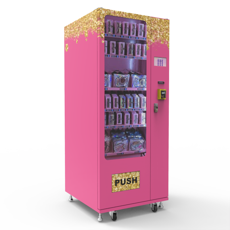 Easy control slim size mini vending machine lashes vending machine