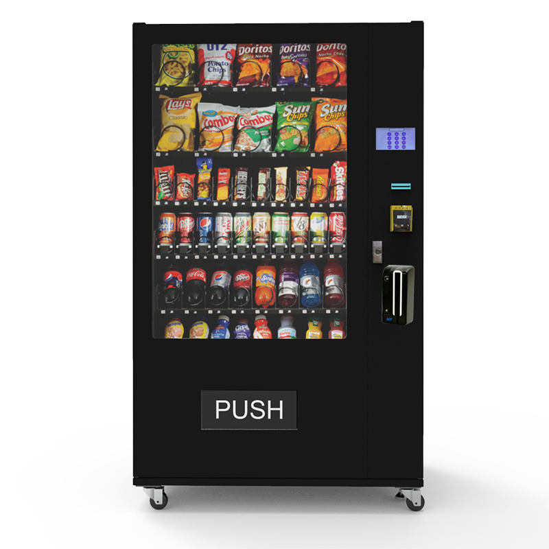 Germany Standard customized  Combo drink Vending Machine for foods and drinks Water Vending Machine  with Age Verification