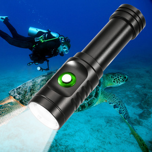 100m 328ft  1050 Lumen XM-L2 5000k LED Scuba underwater IPX8  waterproof diving flashlight with 18650 battery and charger