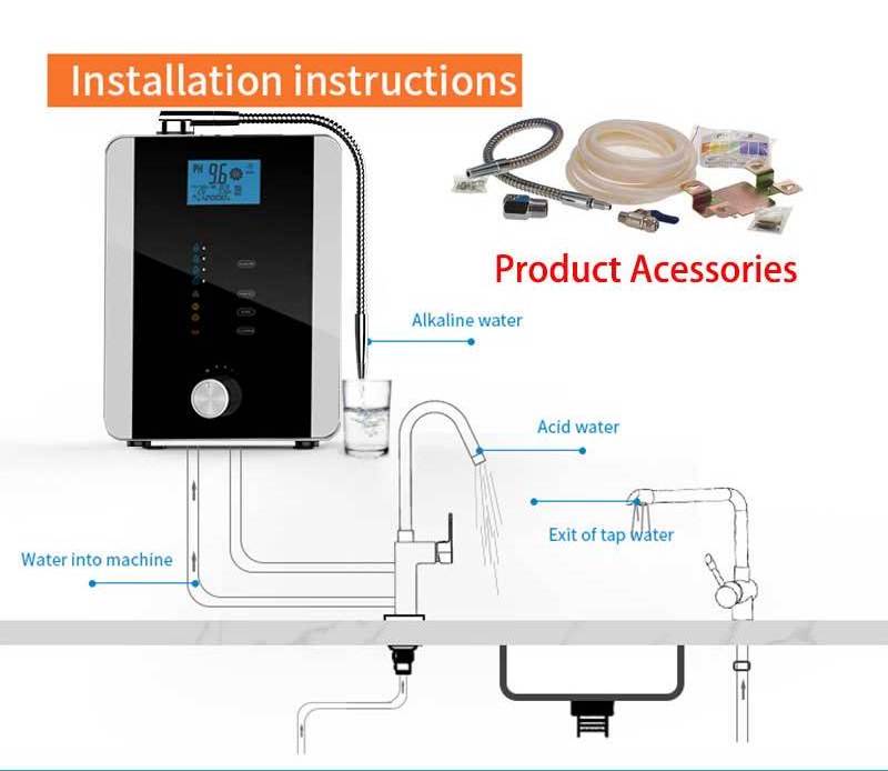 PH 3.5-11 Japan Tech Kangen Industrial Water Ionizer Commercial Alkaline Water Machine Kangan Water Machine