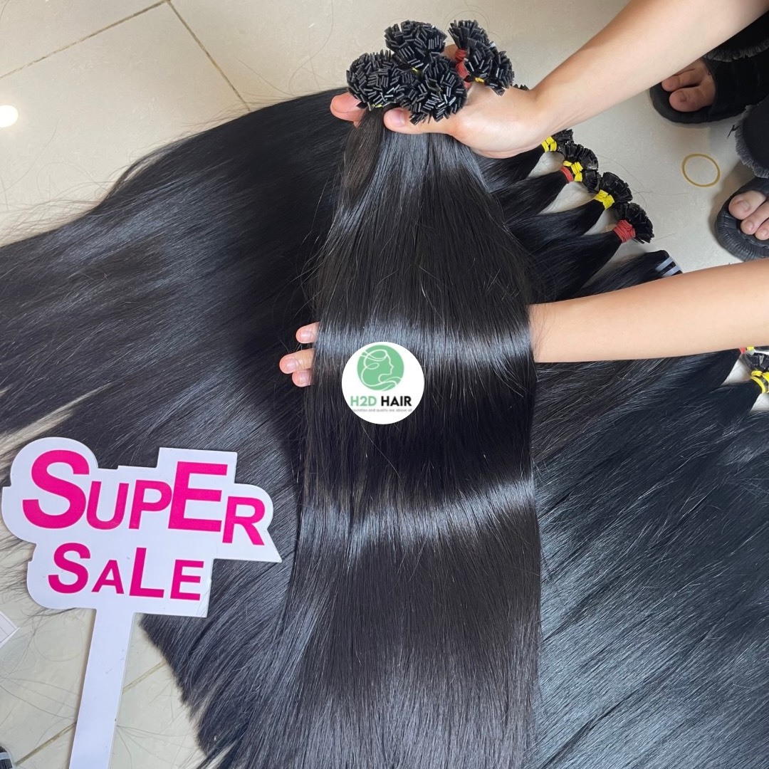 Vietnamese Keratin Glue Double Drawn Russian Human Hair Extensions Keratin Bonds Flat Tip Extensions