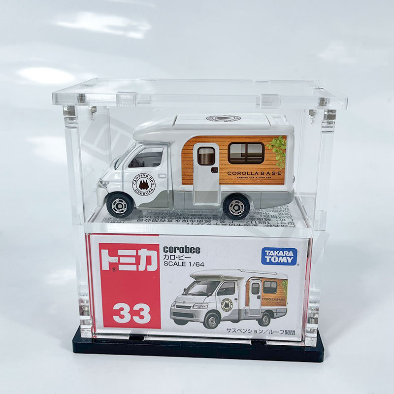 New Arrival transparent Customized Detachable 1/64 Hot Wheel Acrylic Display Case for Model Car Display