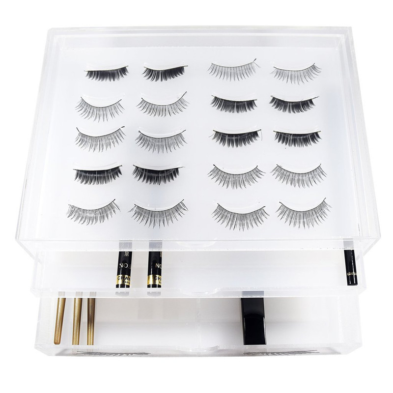 wholesale plexiglass clear acrylic eyelash display stand