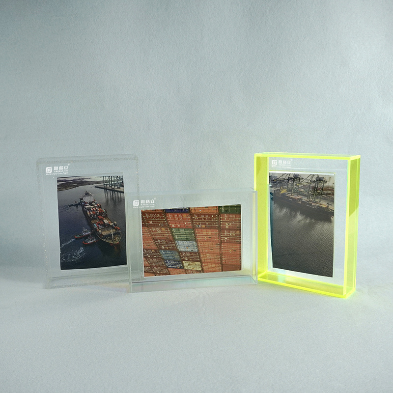 High quality Acrylic Picture Frame 4x6 Clear Double Sided Photo Frame Magnetic  Photo Frames