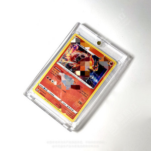 Custom Clear 35 Pt Hard Card Case Card Protectors One Touch Magnetic Trading Card Holder