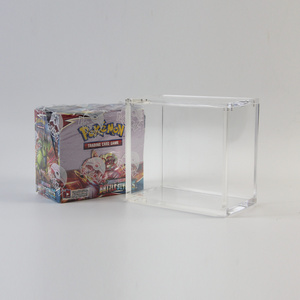 New design pokemoned evolving skies booster box game card acrylic display case lucite anime booster box