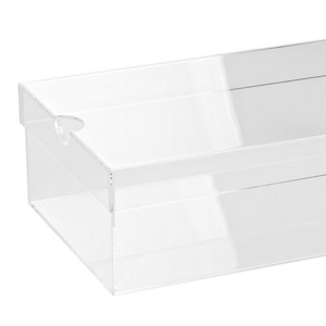 Luxury custom clear acrylic shoe display box lucite sneaker cases with lid