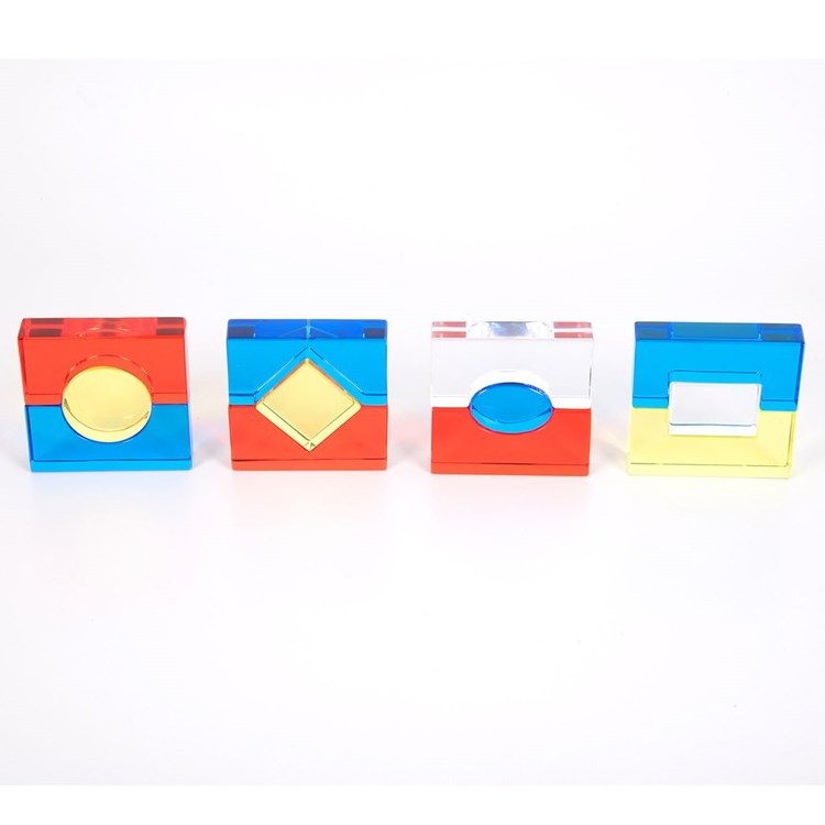 YAGELI new perspex lucite board game accessories colorful acrylic block toy