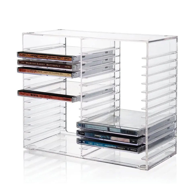 Personalized Custom Clear CD Storage Holder Organized and Stylish Solution for Your Expansive Collection