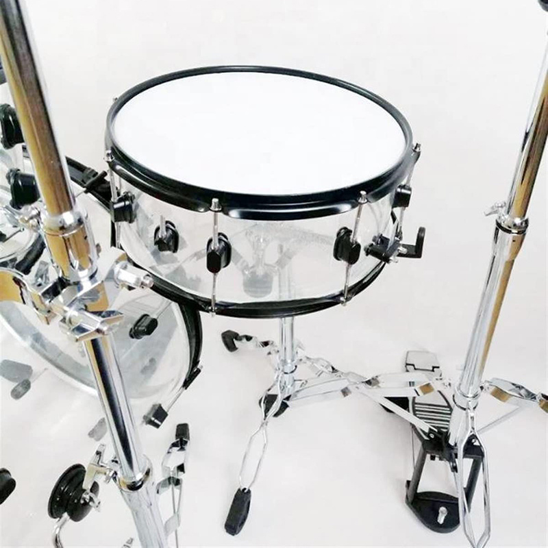 Factory Wholesale Professional Acrylic Drum Set Clear Musical Drum Kits