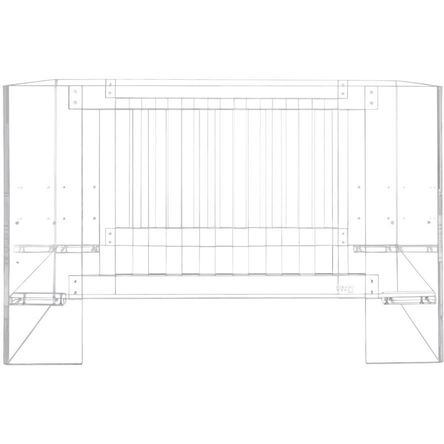 Modern Lucite Furniture Baby Cribs Clear Acrylic Baby Cot Bed for Display Only