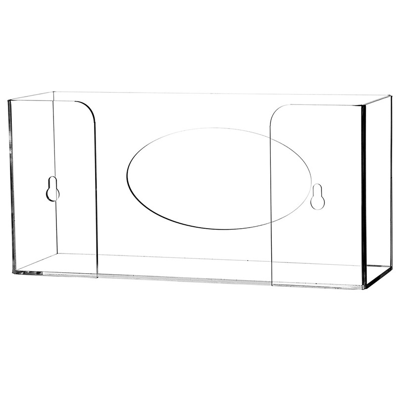 3 dividers wall mount custom wholesale lucite mask dispenser acrylic tissue box