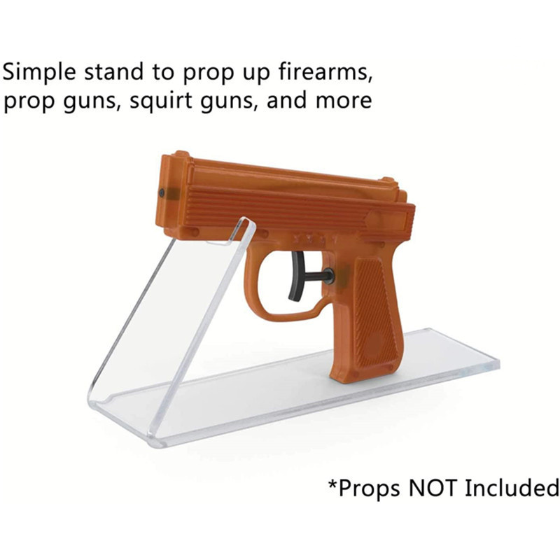 China Manufacturer Transparent Clear Acrylic Toy Fake Display Stand Pistols Model Display Stand