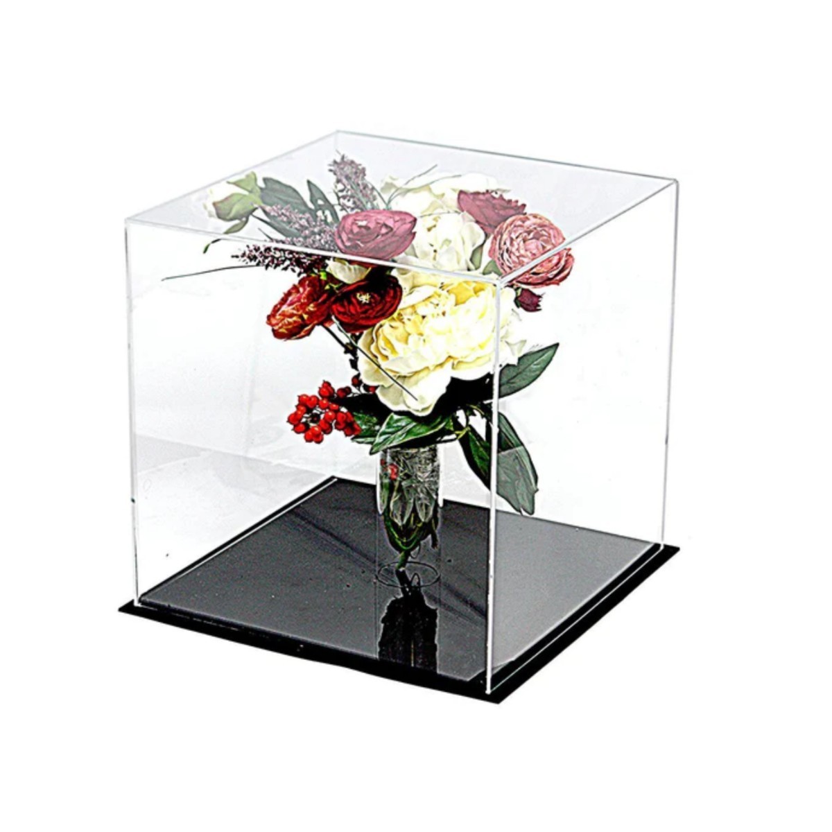 Yageli Direct Manufacturer Acrylic Wedding Flower Bouquet Display Stand Immortal Bouquet Display Stand