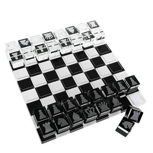 Factory Custom Premium Lucite Backgammon Board Tabletop Backgammon Set Acrylic Chess Board Game For Fun