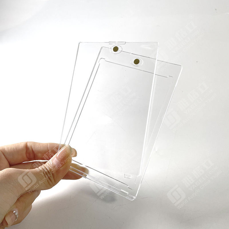 Custom Clear 35 Pt Hard Card Case Card Protectors One Touch Magnetic Trading Card Holder