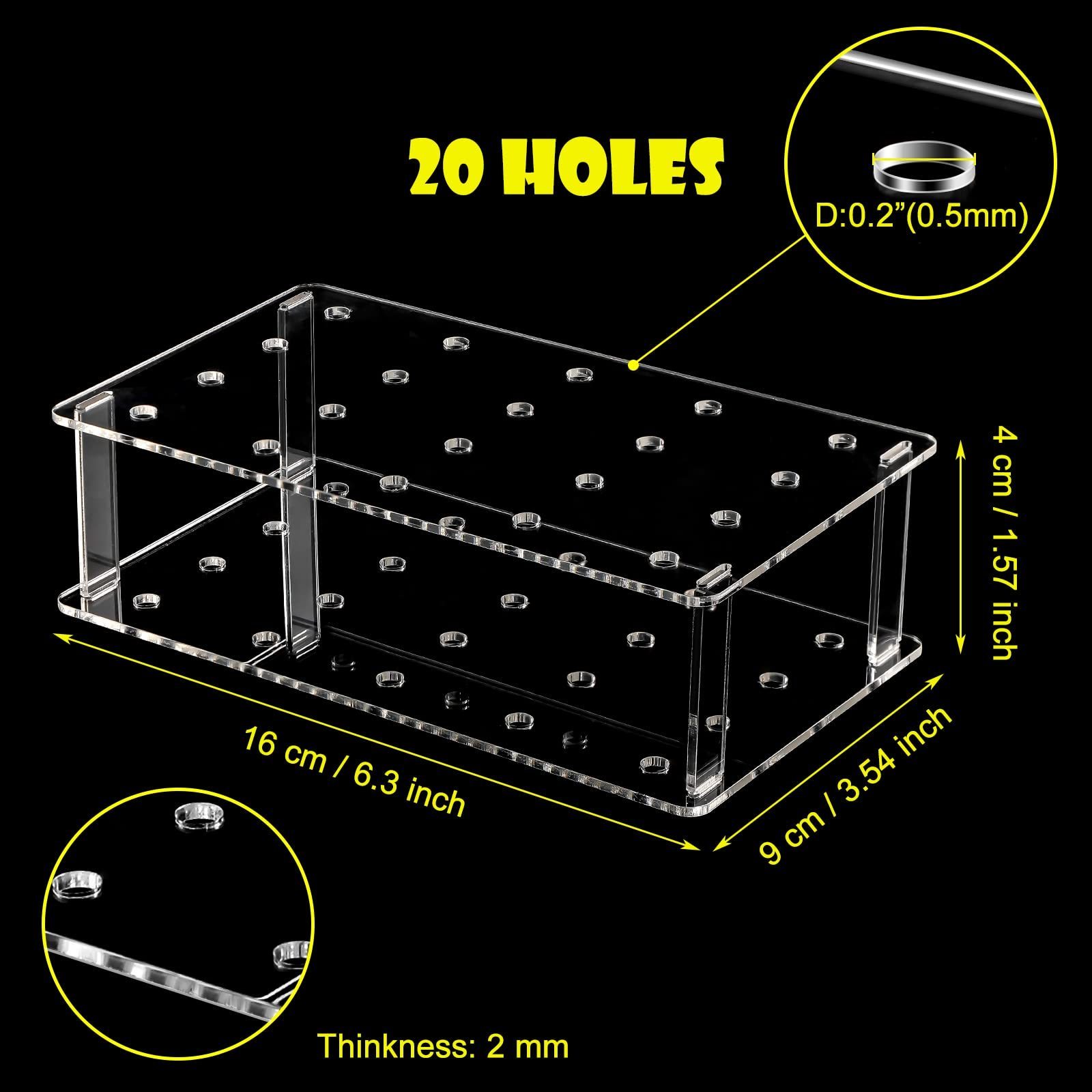 Wholesale Customized Premium Clear Acrylic Lollipop Holder 20 Hole Cake Pop Stand Candy Stand Holder for Weddings