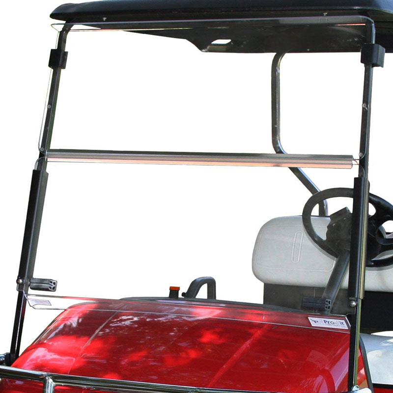 Wholesale unbreakable folding PMMA acrylic golf cart windshield for car accessories