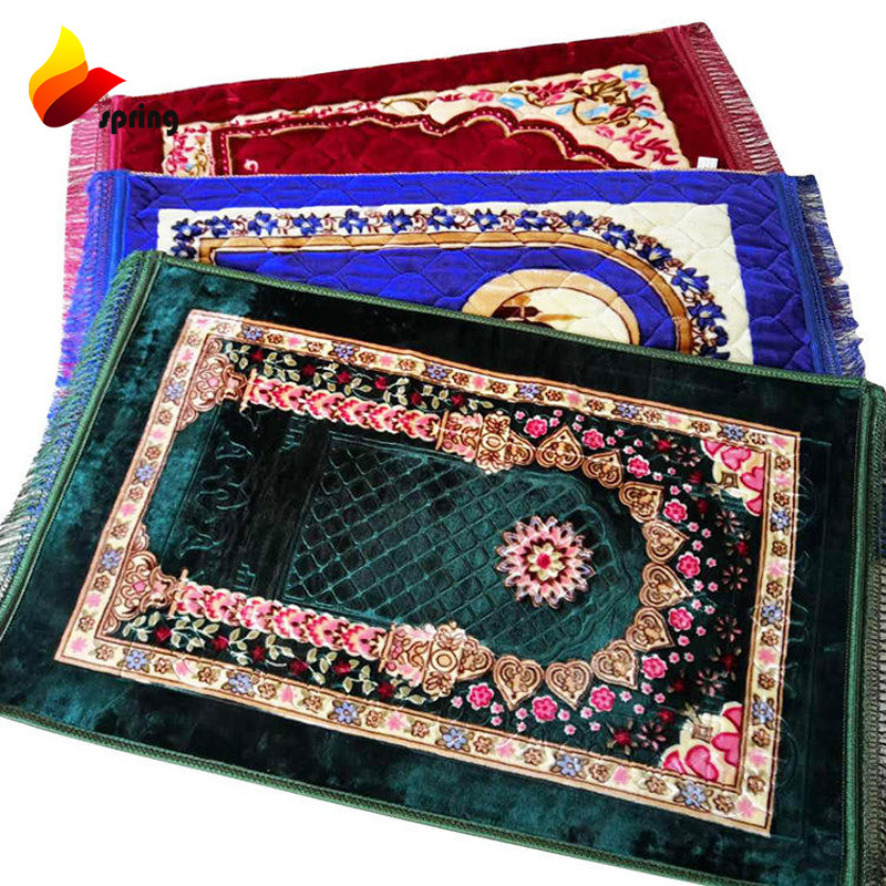 80*120 Muslim Quilted Thick Prayer Soft Carpet Turkish Memory Foam Padded Folding Prayer Mat