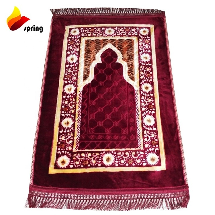 New Products Polyester Prayer Mat Non Slip Super Soft Custom Printed Rug