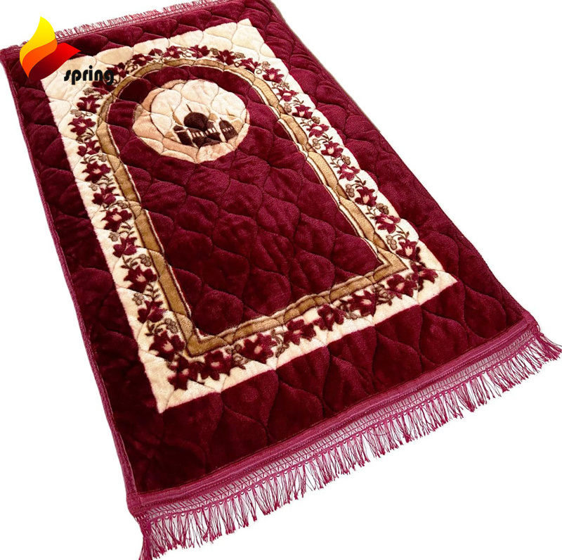 80*120 Muslim Quilted Thick Prayer Soft Carpet Turkish Memory Foam Padded Folding Prayer Mat