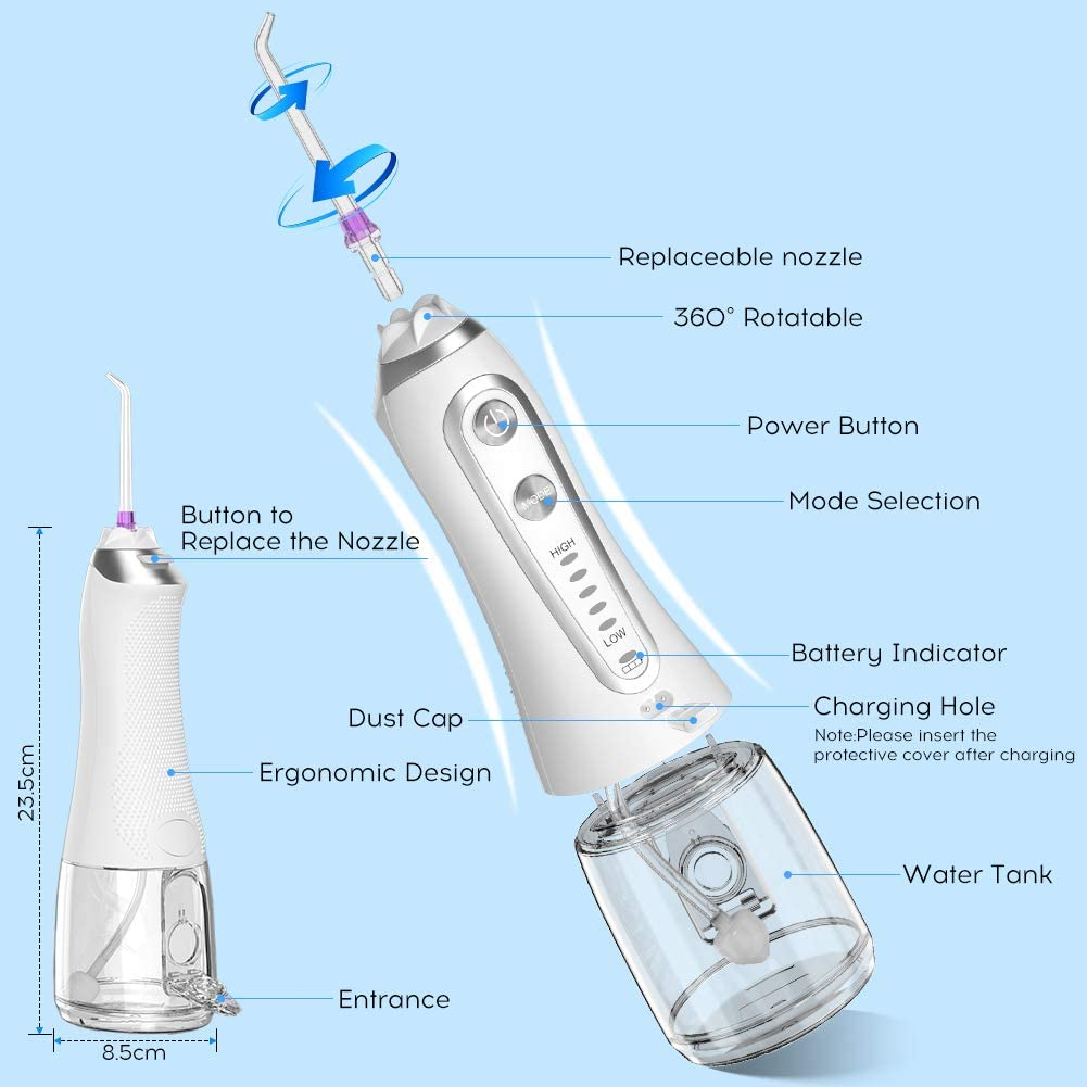 Wholesale Customized Electric Tooth Cleaner Dental Water Jet Flosser Portable Oral Irrigator