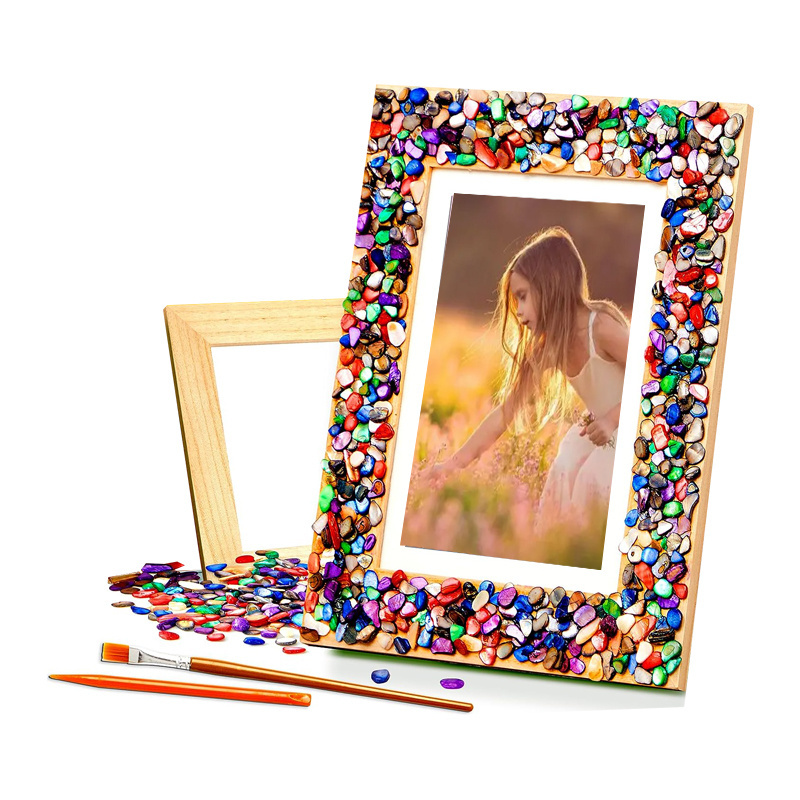 DIY Mosaic Picture Frame Kit for Kids - Arts and Craft Kits for Girls & Boys - Crafts for 6-14 Year Old - Photo Birthday Gifts