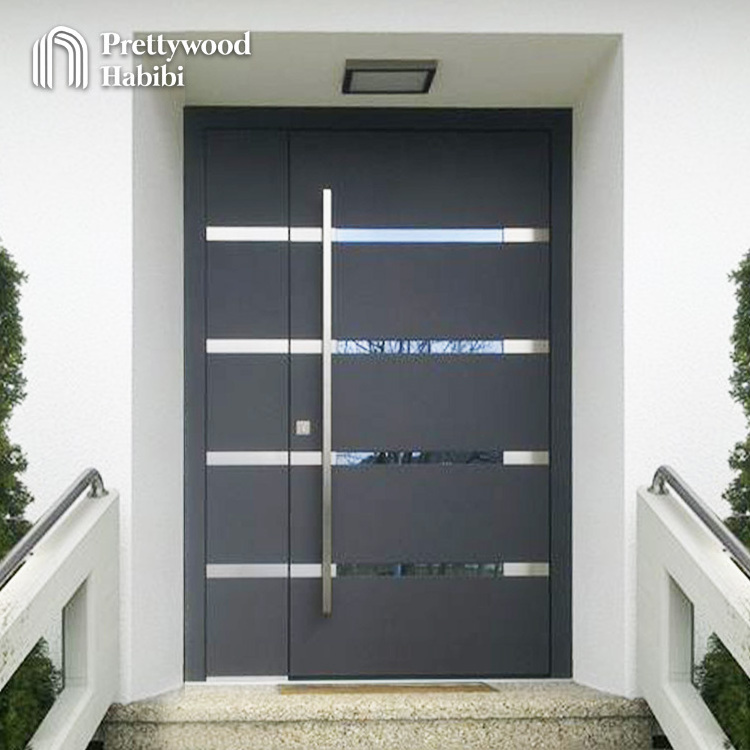 Custom Size New American House Exterior Security Entrance Steel Main Door Design For Home