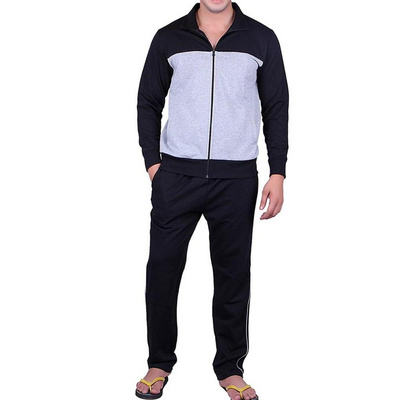 jogger suit men tracksuit zipper cotton sweat suit sport men zip up sports wear