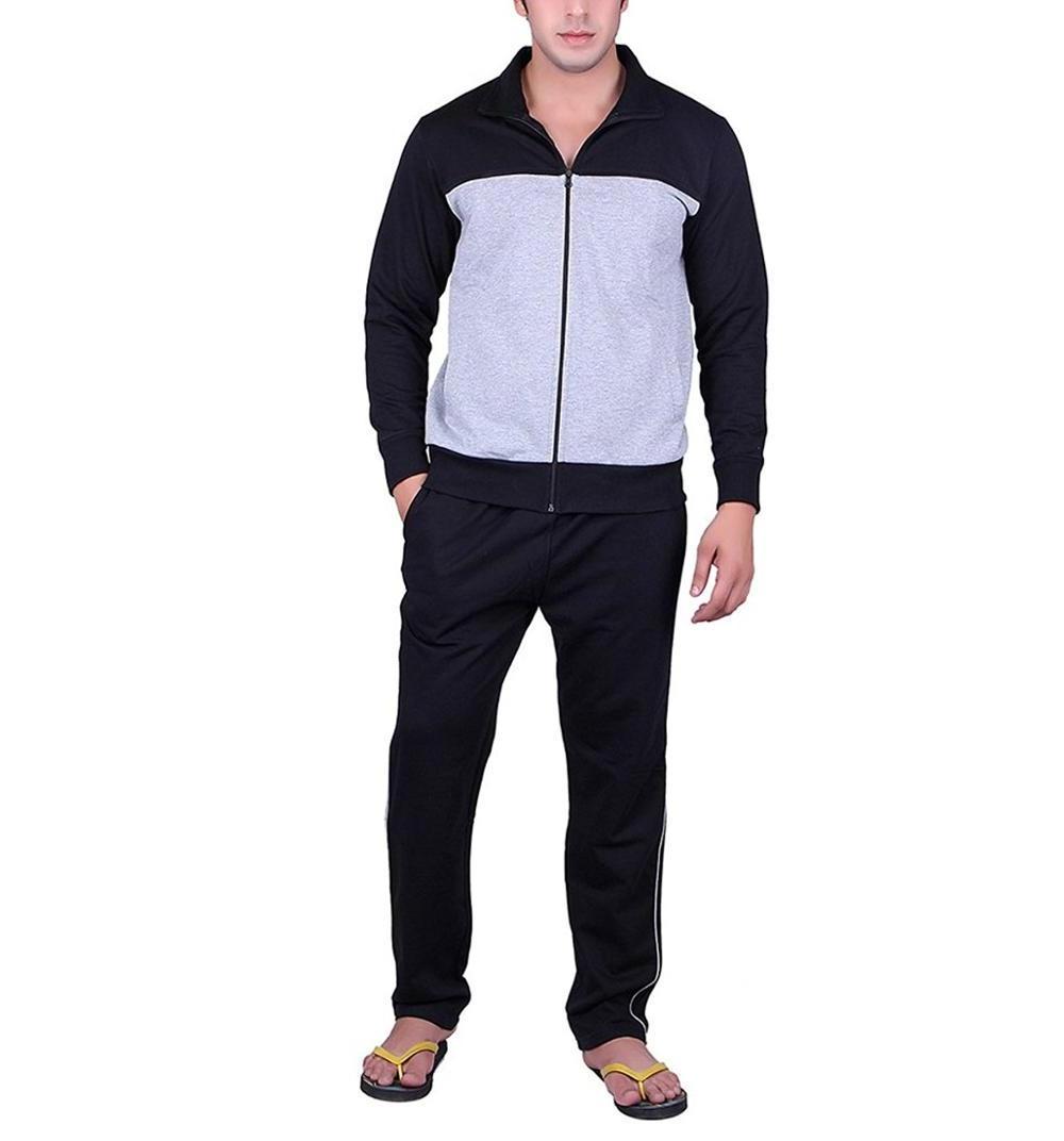 jogger suit men tracksuit zipper cotton sweat suit sport men zip up sports wear