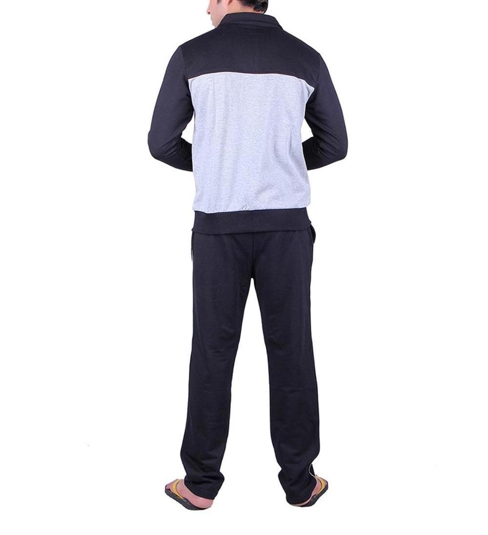 jogger suit men tracksuit zipper cotton sweat suit sport men zip up sports wear