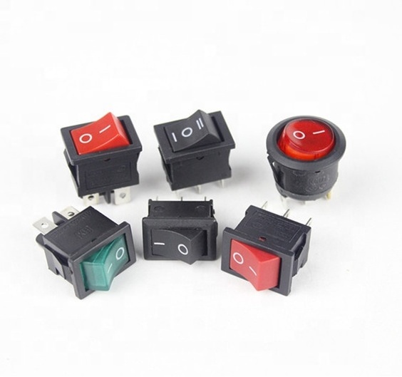 KCD1 switch manufacturer round rocker switch 3pins 2positions on-off mini electrical led boat switch