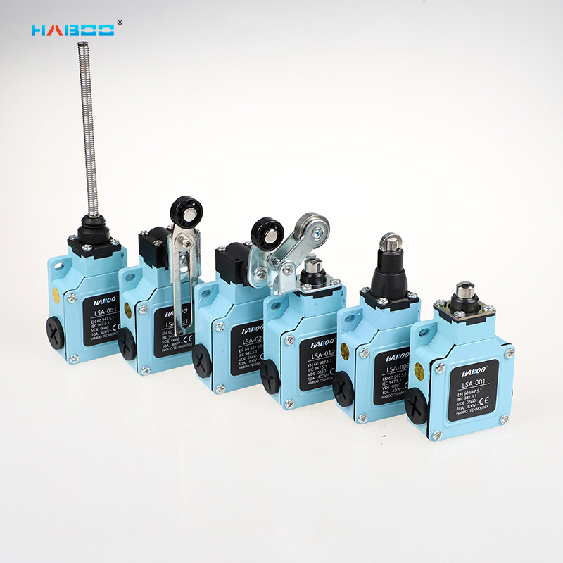 HABOO Limit Switch 10A LSA Silver Contact Momentary Safety Door Roller Direct Pressing Type Limiting Switch