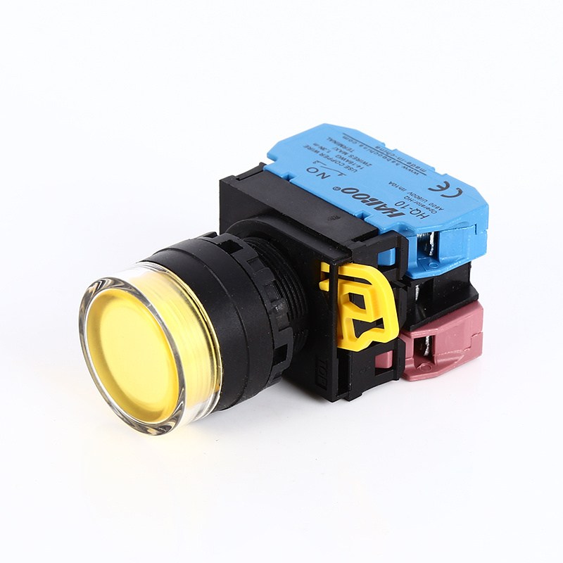 22mm IDEC Similar YW1L-MF2E11Q Illuminated LED Lighting On-Off Waterproof 24V 220V momentary pushbutton switch manufacturers