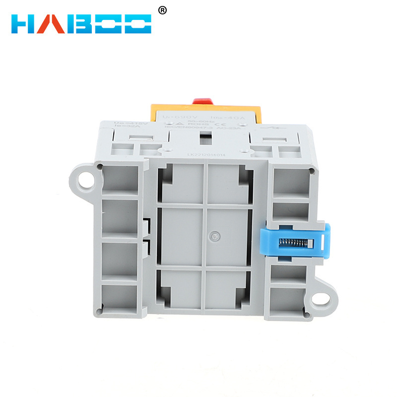 HABOO Isolating Switch On Off 32A 3 Phase Rotary Changeover Cam Main Interruptor Disconnect Selector With Padlock Knob