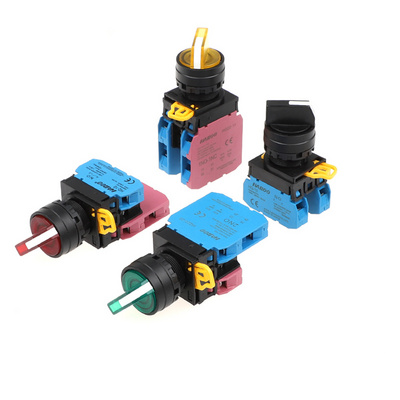 Interrupteur Rotatif 2 Positions DPST NO/NC – Montage Panneau 22mm (sans Marque)