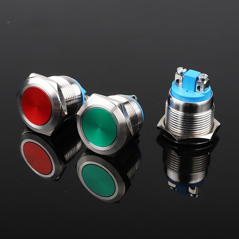 12/16/19/22mm different colour reset Metal Push Button Switch LED Waterproof Push Button Switch for starting switch