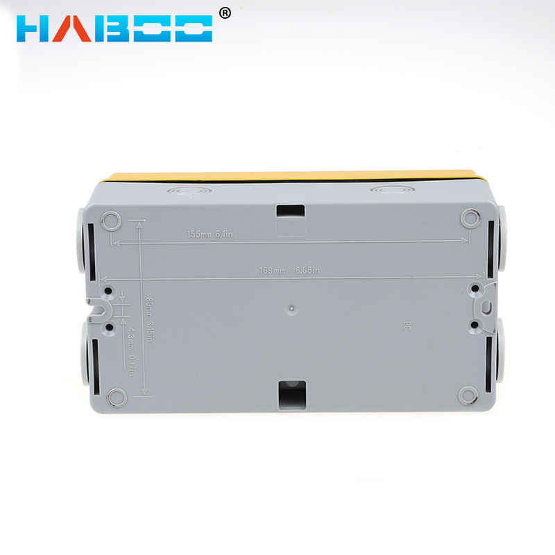 HABOO Photovoltaic Electrical disconnect Switch PV AC Power Switch 690V 32A Outdoor Waterproof IP66