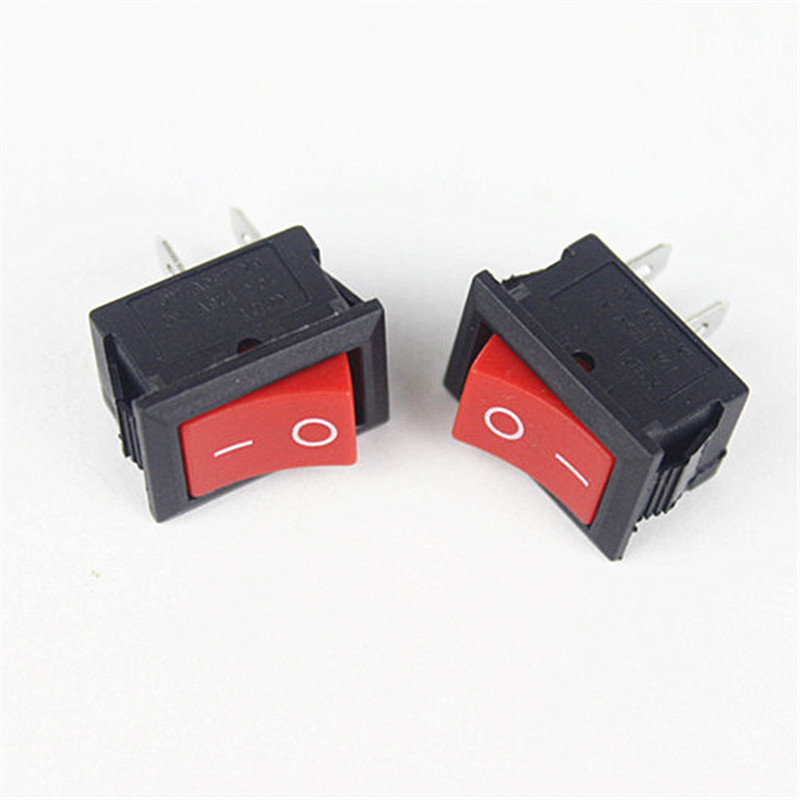 4 Pin 21*15mm ON-OFF Boat Car Rocker Switch 6A/250V AC 10A/125V AC With Red Blue Green Yellow Light Switch