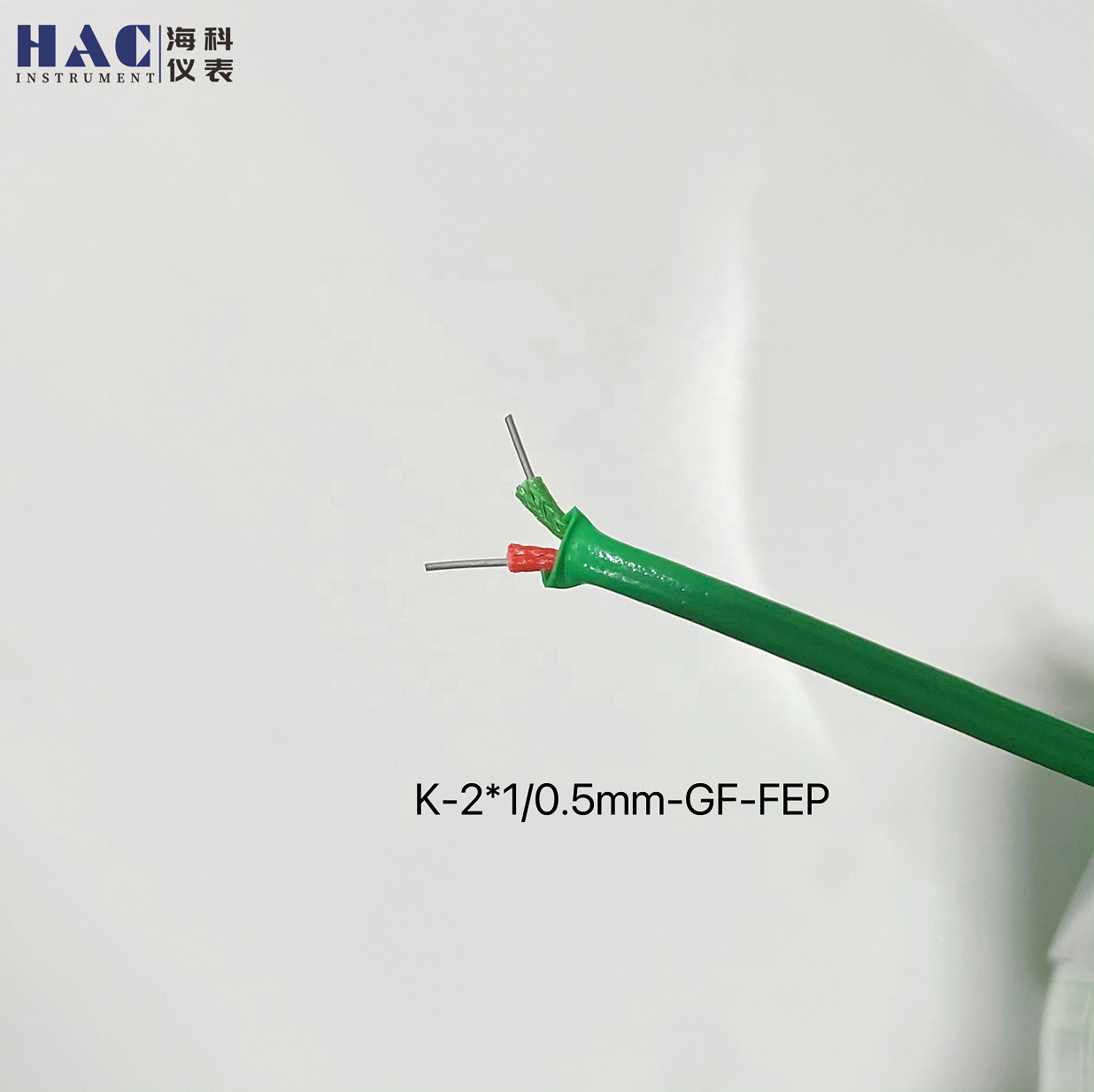 High Accuracy Thermocouple Extension Fiberglass Braided Cable With Drain Wire and SS braided shield