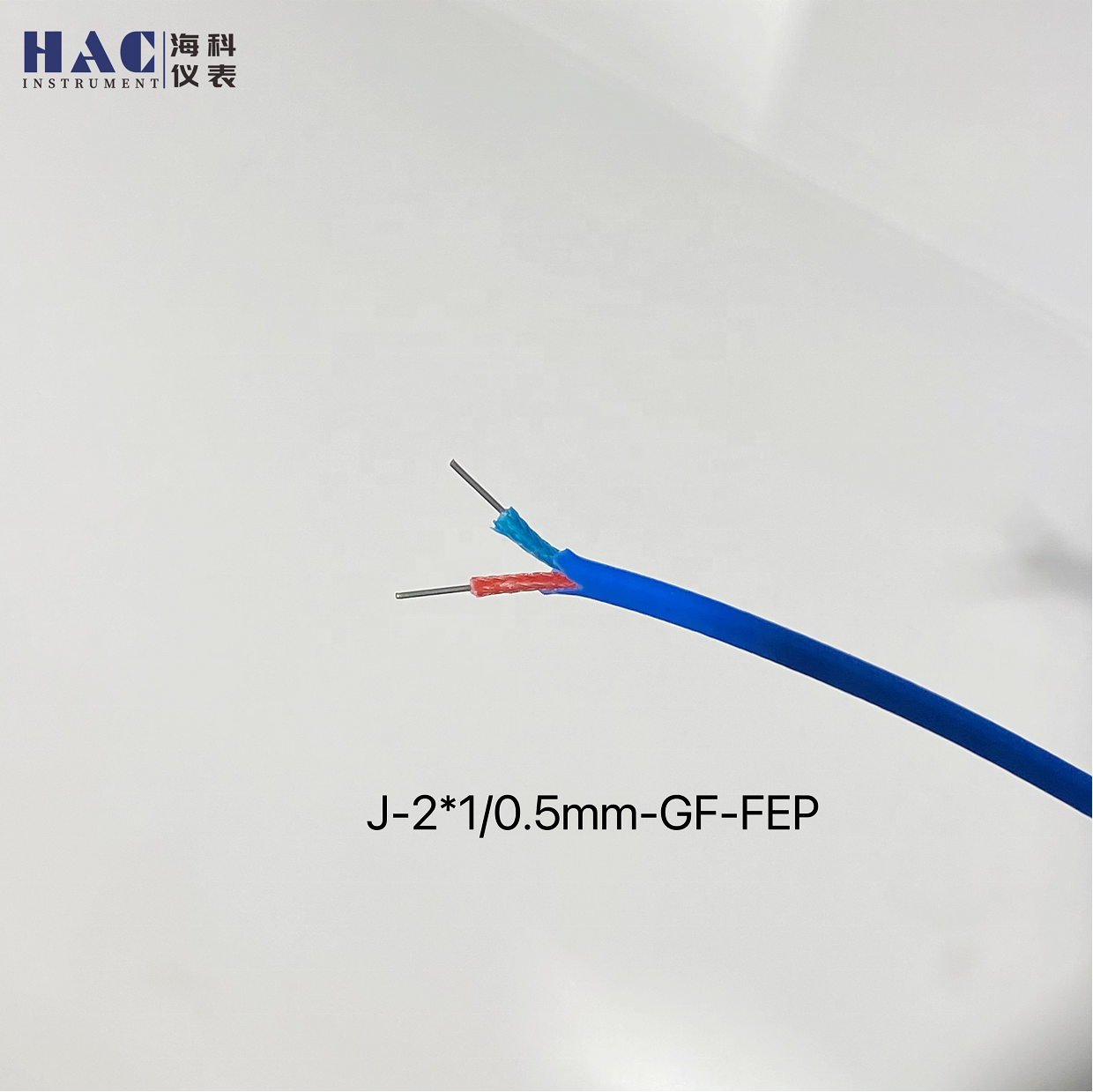 High Accuracy Thermocouple Extension Fiberglass Braided Cable With Drain Wire and SS braided shield