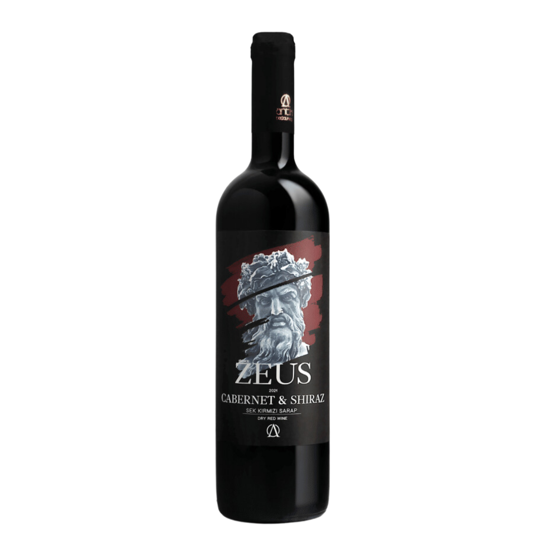 Zeus Cabernet Shiraz Dry Red Wine 14.2% 75 cl Premium Red Wine Damson Plum Forest Fruits Coffee And Tobacco Alcoholic Beverages