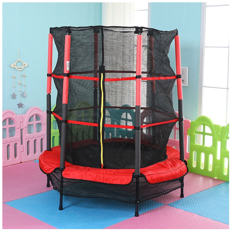 Children Rectangle large Trampoline garden Outdoor Fitness Rectangular Jumping Trampoline bed manufacturer sale for kids