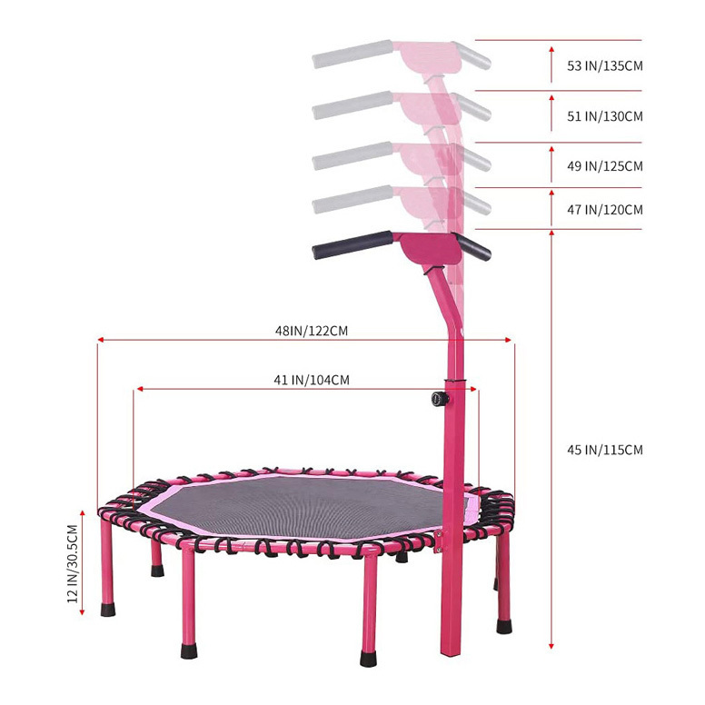 Children Rectangle large Trampoline garden Outdoor Fitness Rectangular Jumping Trampoline bed manufacturer sale for kids