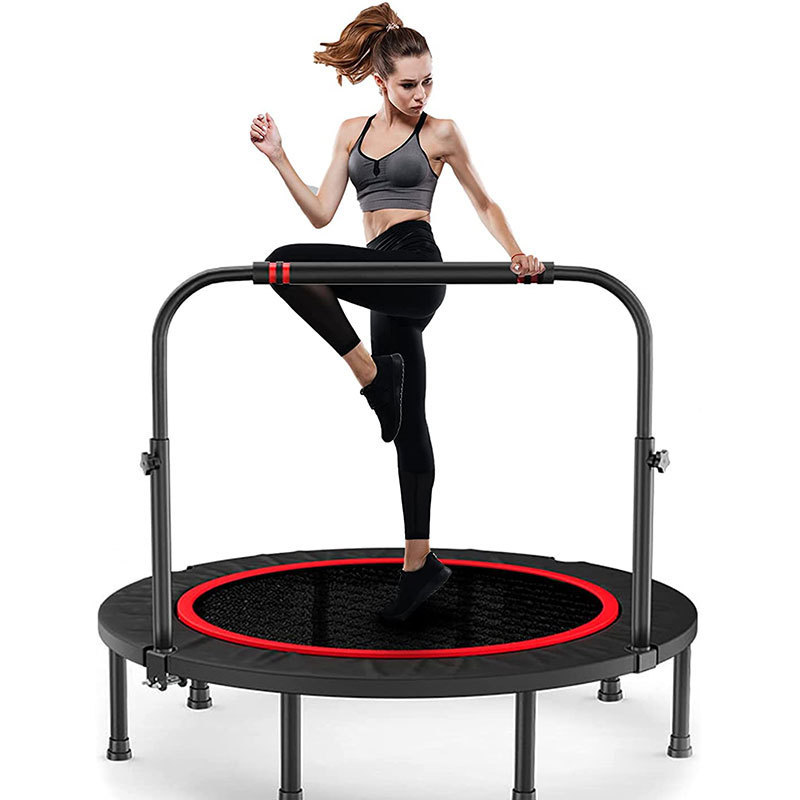 Net Red Trampolim Big Trampolines Home Indoor Children'S Round Trampoline Sales Collapsible